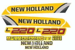 NEW HOLLAND LX665 SKID STEER DECAL STICKER SET