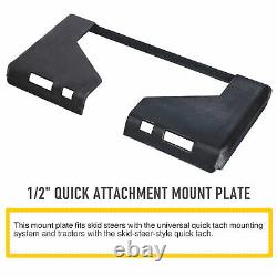 1/2 Quick Attachment Mount Plate for Bobcat Kubota Skid Steer Grade 50 Steel