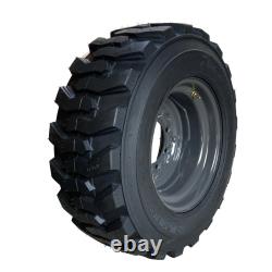 1 or 4-12-16.5 SKS-1 Skid Steer Tires/Rims New Holland, Case Gray -12X16.5 14PLY