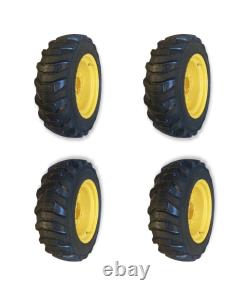 1 or 4-HD 27X8.50-15 Galaxy XD2010 Skid Steer Tires/Rims for New Holland, etc