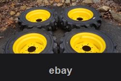 10-16.5 GRD FRC 400 Ultra Skid Steer Tires on Wheels for New Holland (6LUG)