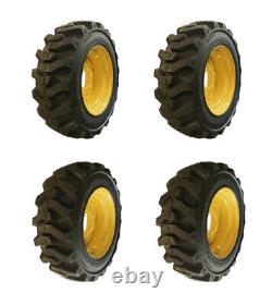 10-16.5 Galaxy Muddy Buddy Skid Steer Tires/Rims for New Holland 10X16.5 (6 LUG)