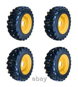 10-16.5 Trac Chief USA Skid Steer Tires/Wheels/Rims for New Holland (6LUG)-8PLY