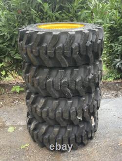 12-16.5 Galaxy Muddy Buddy Skid Steer Tires/Rims for New Holland & more-12X16.5