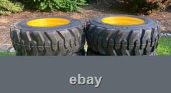 12-16.5 SKS-1 Skid Steer Tires/Rims for New Holland L225 & more-14PLY-12X16.5