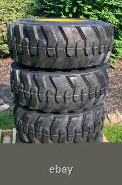 12-16.5 SKS-1 Skid Steer Tires/Rims for New Holland L225 & more-14PLY-12X16.5