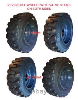 12-16.5 SKS-1 Skid Steer Tires/Wheels/Rims -Case, New Holland, Gray-12X16.5 14PLY