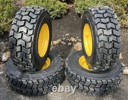 12-16.5 SKS-4 Lifemaster Style Skid Steer Tires/Rims for New Holland L175 & more