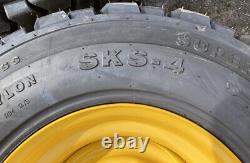 12-16.5 SKS-4 Lifemaster Style Skid Steer Tires/Rims for New Holland L175 & more