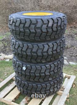 12-16.5 SKS-4 Lifemaster Style Skid Steer Tires/Rims for New Holland LS180 &more