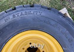 12-16.5 SKS-4 Lifemaster Style Skid Steer Tires/Rims for New Holland LS180 &more