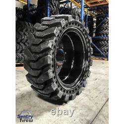 12x16.5 Sentry Tire Skid Steer Solid Tires 1 with Wheel for NEW HOLLAND 12-16.5