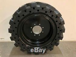 12x16.5 Solid Run Flat Skid Steer Tires Set of 4 Free Shipping