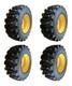 14-17.5 Galaxy Beefy Baby Skid Steer Tires/Rims for New Holland, John Deere, Gehl