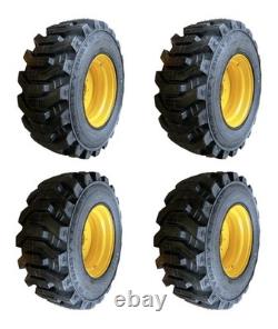 14-17.5 Galaxy Beefy Baby Skid Steer Tires/Rims for New Holland, John Deere, Gehl