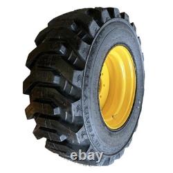 14-17.5 Galaxy Beefy Baby Skid Steer Tires/Rims for New Holland, John Deere, Gehl