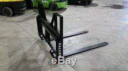2000 Lb Falcon Skid Steer Tractor Pallet Forks. Adjustable (made In The Usa)