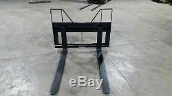2000 Lb Falcon Skid Steer Tractor Pallet Forks. Adjustable (made In The Usa)