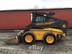 2004 New Holland LS180 Skid Steer Loader with Cab 2 Speed Only 2400Hrs