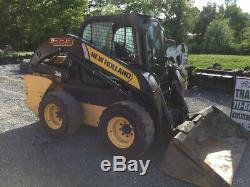 2012 New Holland L223 Skid Steer Loader with Cab Only 2800Hrs