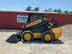 2012 New Holland L225 Skid Steer Loader with Cab Clean Machine