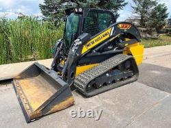 2022 New Holland C337 Track Skid Steer Loader 74HP 277Hrs High-Flow Cab