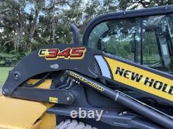 2022 New Holland C345 Skid Steer Loader A/c 839 Hours High Flow Loaded