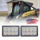 2PCS LED Work Lights For New Holland Skid Steer L185 L190 L250 L255 L465 9844418