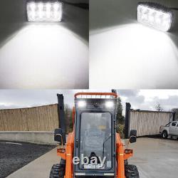 2PCS TL650 LED Work Tractor Light For Ford New Holland Skid Steer High/low Beam