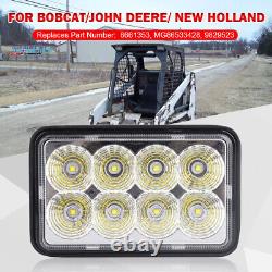 2X MG86533428 Flood Work Headlight For John Deere Skid Steer/New Holland/Bobcat