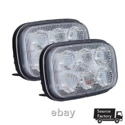 2x LED Head Light To Fit Case IH Ford New holland Skid Steer Replaces 84306337