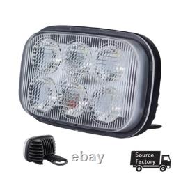 2x LED Head Light To Fit Case IH Ford New holland Skid Steer Replaces 84306337