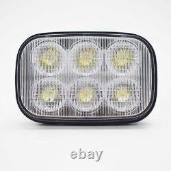 2x LED Head Light To Fit Case IH Ford New holland Skid Steer Replaces 84306337