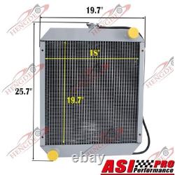 3-Row Aluminum Radiator for Ford New Holland Skid Steer LS180, LX865 LX885 L865