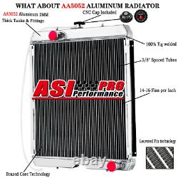 3 Row Radiator Fit New Holland Skid Steer Loader C175 C185 Case 410 420 430 440