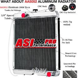 3 Row Radiator Fits New Holland Skid Steer Loader C175, C185 Case 410 420 430 440