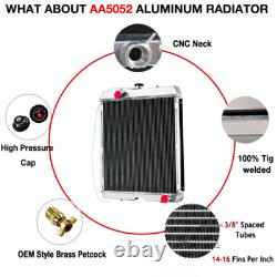 3 Row Radiator Fits New Holland Skid Steer Loader C175, C185 Case 410 420 430 440