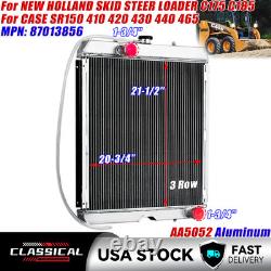 3 Rows Radiator For New Holland Skid Steer Loader C175 C185 Case 410 420 430 440