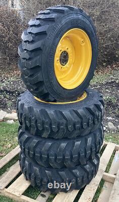 4-10-16.5 Forerunner Skid Steer Tires/Wheels/Rims for New Holland (6 LUG) 12PLY