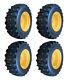4-12-16.5 Skid Steer Tires/Wheels/Rims for New Holland(6.5offset)12x16.5 -12PLY