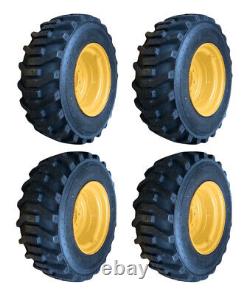 4-12-16.5 Skid Steer Tires/Wheels/Rims for New Holland(6.5offset)12x16.5 -12PLY