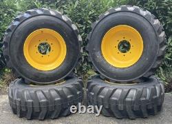 4-14-17.5 Galaxy XD2010 Skid Steer Tires/Rims for New Holland, John Deere, Gehl