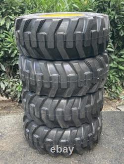 4-14-17.5 Galaxy XD2010 Skid Steer Tires/Rims for New Holland, John Deere, Gehl