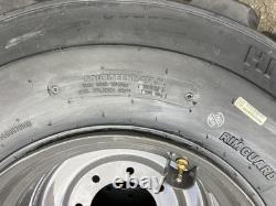 4-14X17.5 SKS-1 Skid Steer Tires on Gray Rims for Case, New Holland & more-14PLY