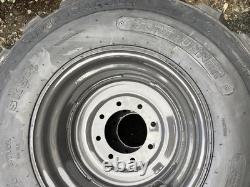 4-14X17.5 SKS-1 Skid Steer Tires on Gray Rims for Case, New Holland & more-14PLY