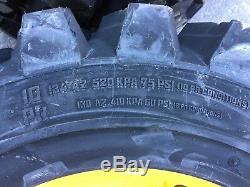 4 Camso SKS753 10-16.5 Skid Steer Tires/wheels/rims for New Holland 10X16.5
