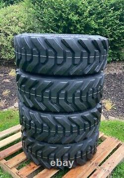 4-HD 10-16.5 SKS-8 Skid Steer Tires for New Holland, Case & more-10X16.5-12PLY