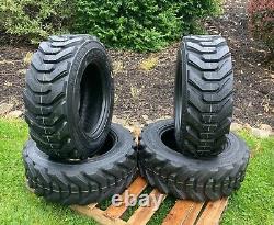 4-HD 10-16.5 SKS-8 Skid Steer Tires for New Holland, Case & more-10X16.5-12PLY