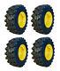 4 HD 12-16.5 Forerunnner SKS-9 Skid Steer Tires/Wheels/Rims for New Holland-14PR