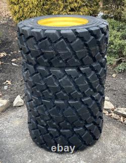4 HD 12-16.5 Skid Steer Tires/Wheels for New Holland LS180 & more-12X16.5-14 PLY